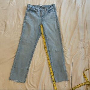Levi's 312 Shaping Slim Women's Cropped Light Blue Jeans Size 26